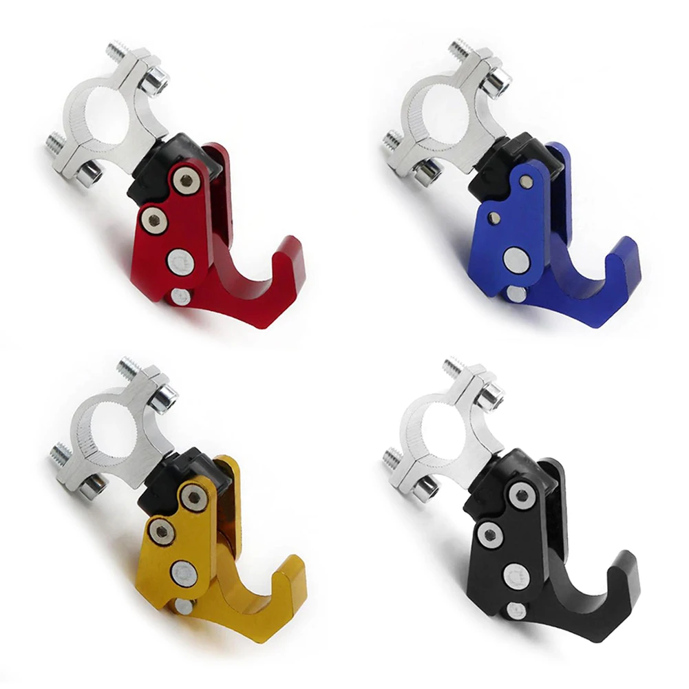 Motorcycle Helmet Storage Hook Luggage Bag Hanger Hook Holder Aluminum Alloy For Electric Motorcycle Bike Bicycle Scooter