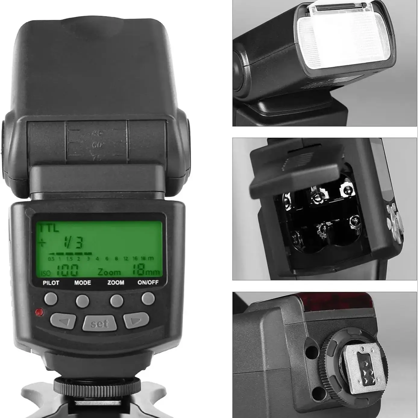 Meike MK430 TTL LCD Flash Speedlite Compatible with NIKON DSLR Cameras