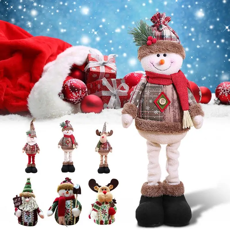 Christmas Dolls Innovative Elk Santa Snowman Decor Table Xmas Ornaments Merry Christmas Decorations New Year Gifts