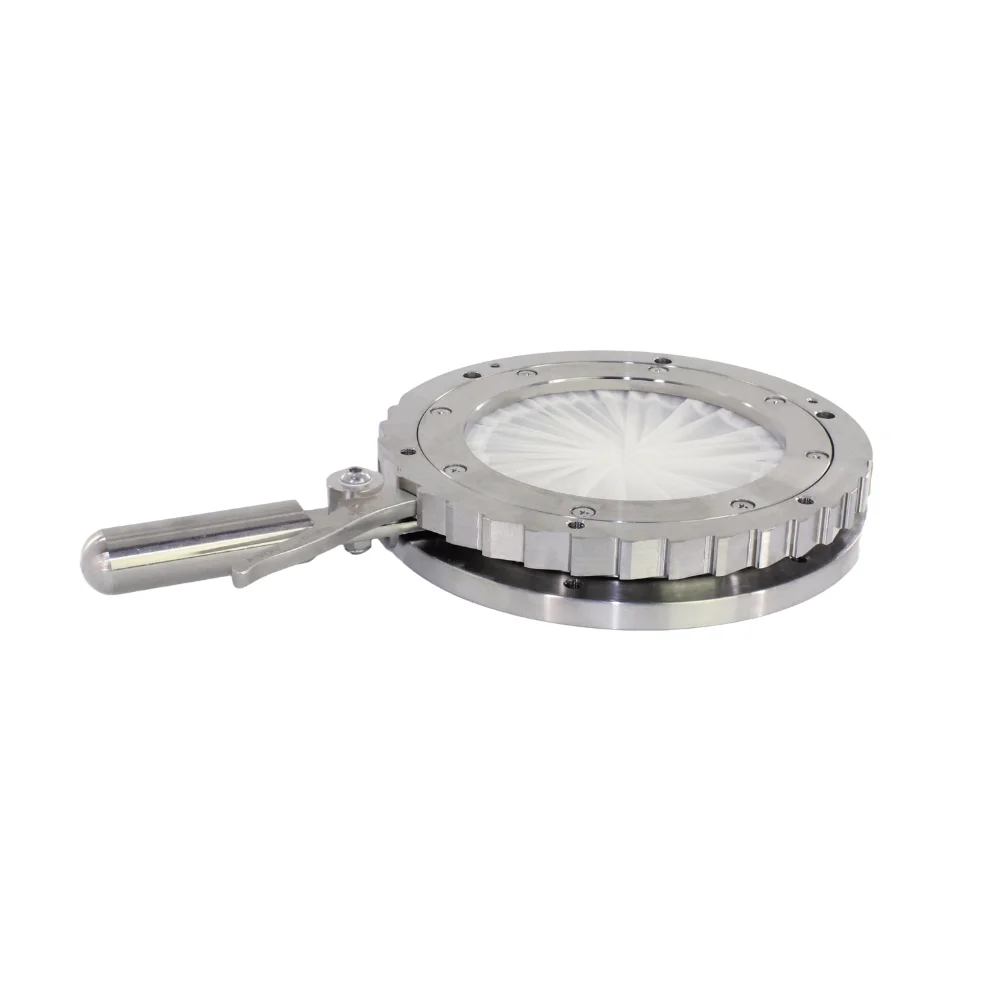 DN200 8inch AD Iris Diaphragm Valves Manual Type/ Stainless Steel 304 Valve Body /Powder-Specific / Bulk Handling Solid Flowing