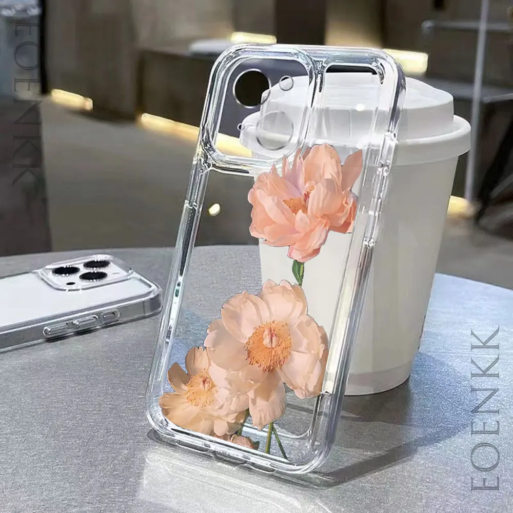Coque En Silicone Liquide Hybride Transparent Pour iPhone 14 PRO MAX