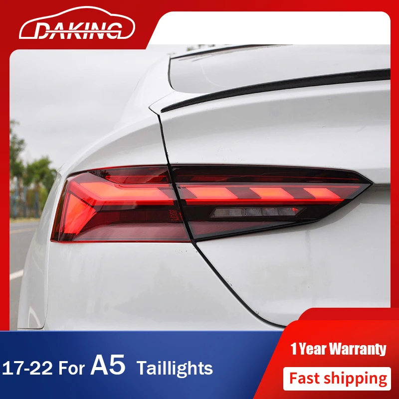 baseball civilisere sammenholdt Car Styling Taillights for AUDI A5 2017-2020 S5 Tail Lights Rear LED DRL  Animation Dynamic Turn Signal Lamps Auto Accessories