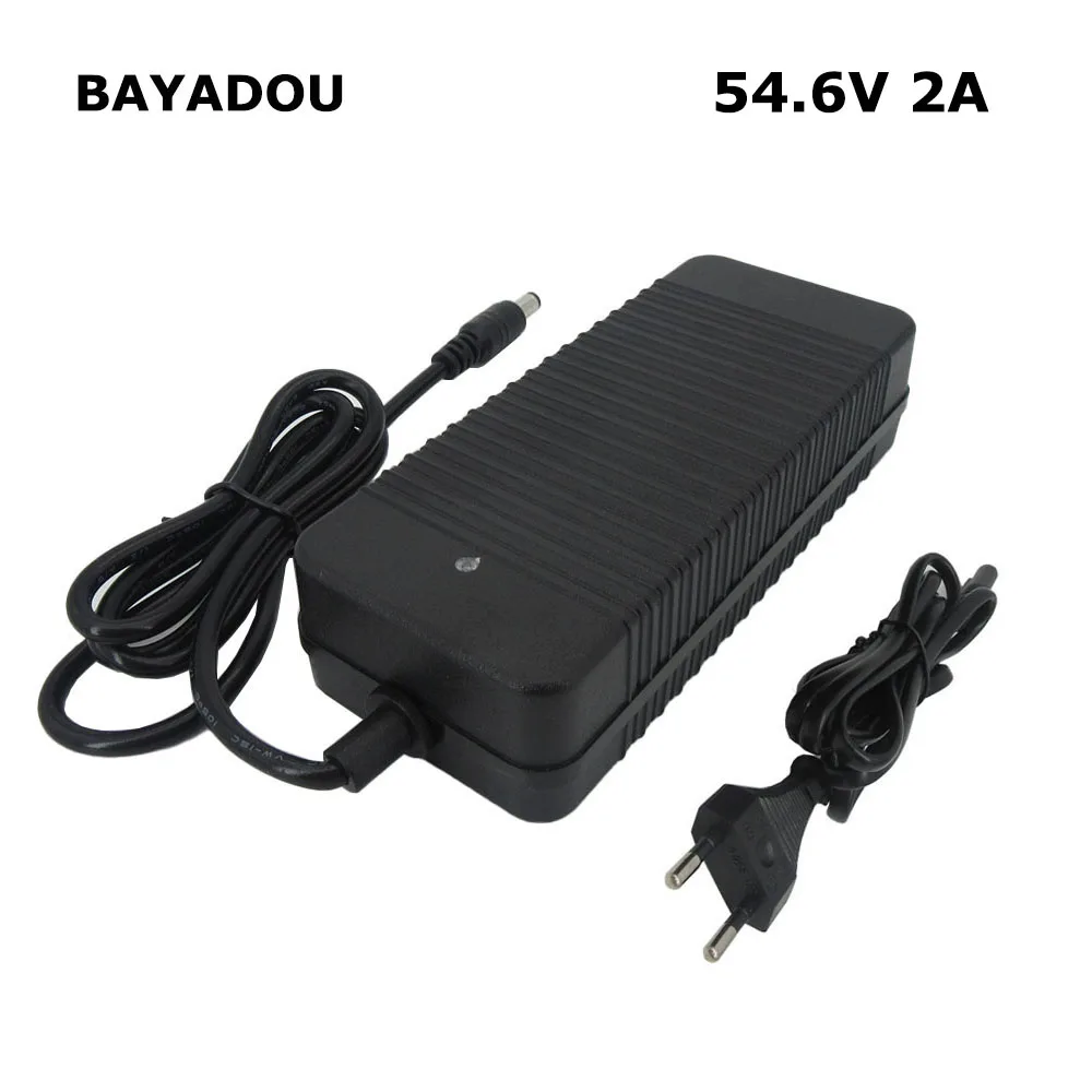 54.6V 2A Charger Adapter For 48V Li-ion Battery E-bike Electric Bike  Scooter US 