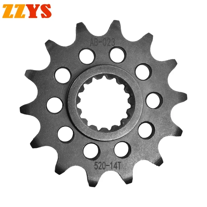 

520 14T 14 Tooth Front Sprocket Gear Staring Wheels Cam For KTM Off Road 790 Duke L 2018 2019 2020 890 Duke GP 2022 890 Duke R