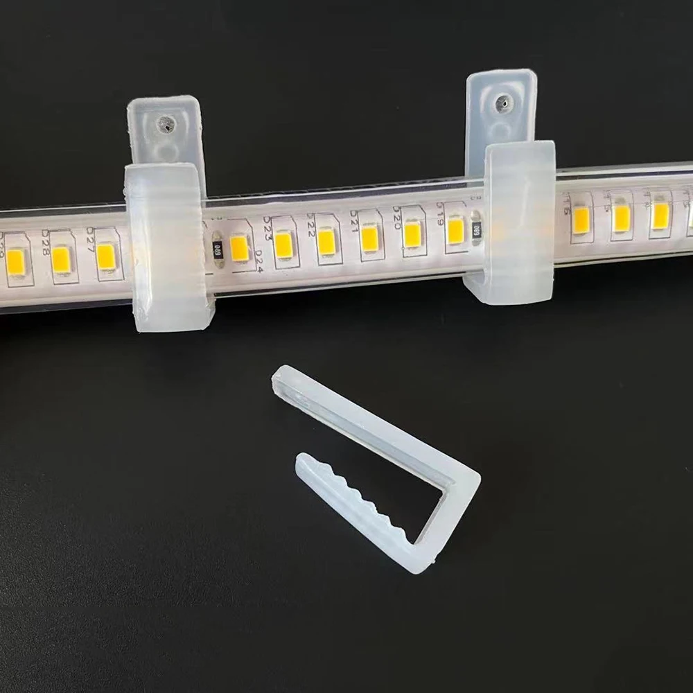 LED Strip Connector Cable Management Led Fix Holder Clips with Screw Cable Management For 8-20MM Fita Led RGB Neon Lights
