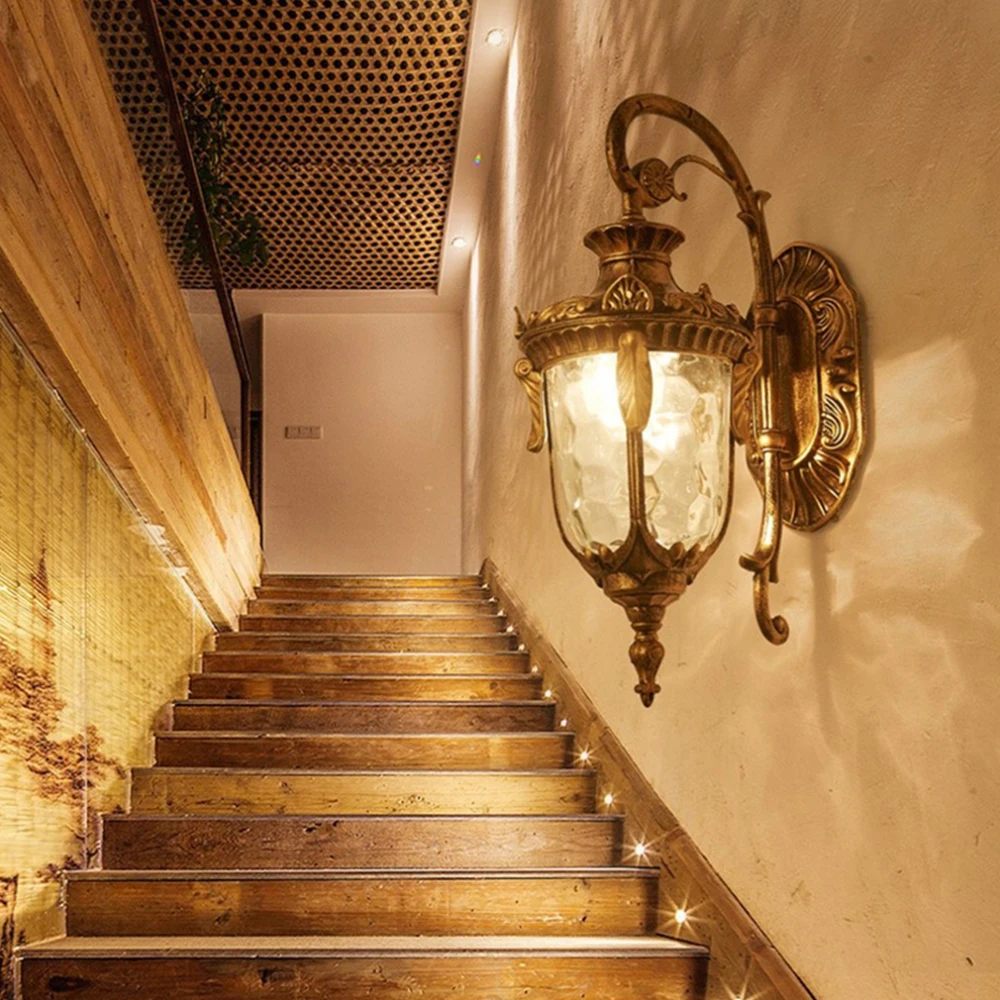 European Vintage Outdoor Wall Sconce lamp