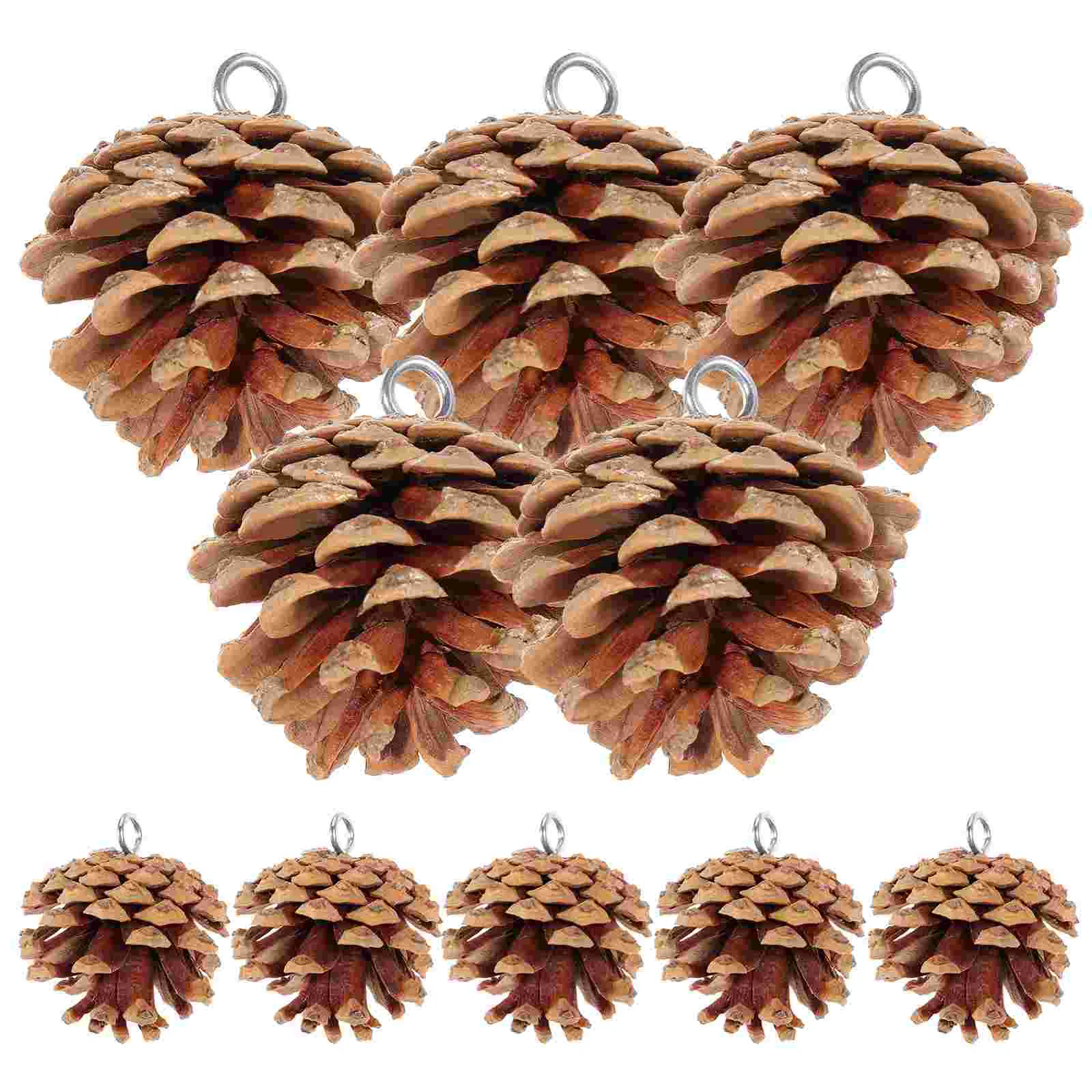

Bird Cage Hangable Pine Cone Toy Natural Pine Cone Decoration for Home Bird Biting Toy