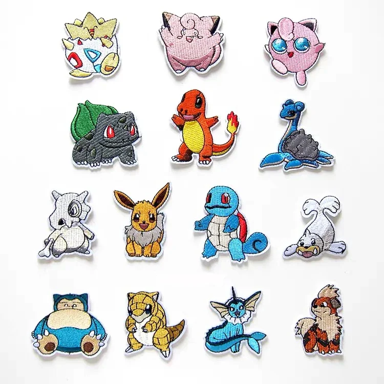 Iron Embroidery Stickers Clothes  Patches Clothes Pokemon Iron - 16pcs  Pokemon - Aliexpress