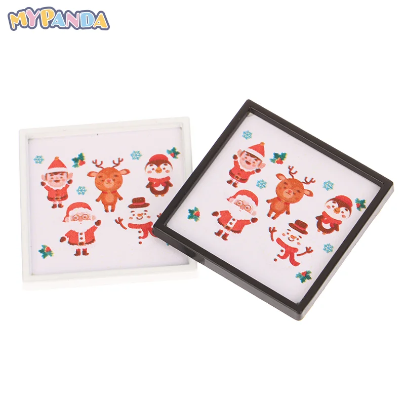 

1/12 мини рамка для кукольного домика Настенная роспись кукольный домик украшение для гостиной кукольный домик Рождественские декоративные аксессуары