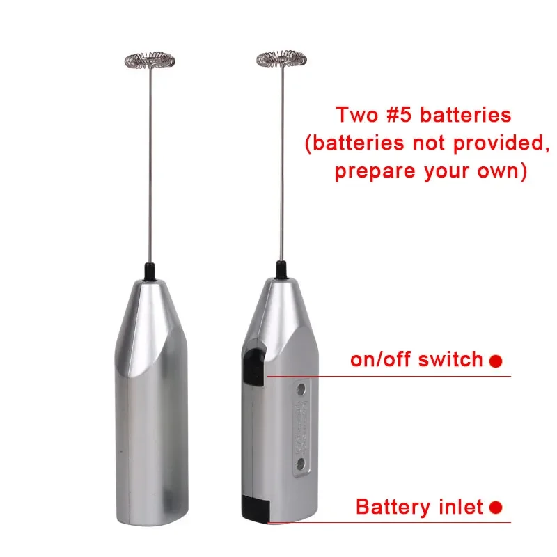 Handheld Electric Whisk Stainless Steel Whisk Creative Milk Coffee Stirrer Mini Milk Kitchen Baking Tools Accessories