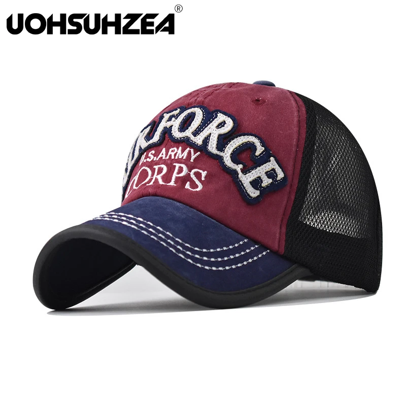 

UOHSUHZEA винтажная Бейсболка унисекс из мытого хлопка с вышивкой букв для мужчин и женщин Регулируемая Повседневная Уличная спортивная шапка