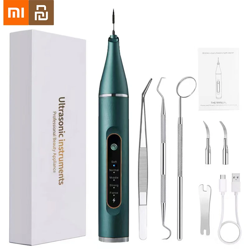 

Xiaomi Youpin Ultrasonic Tooth Cleaner Dental Scaler Teeth Calculus Tartar Plaque Stain Remover Teeth Whitening Cleaning Tool