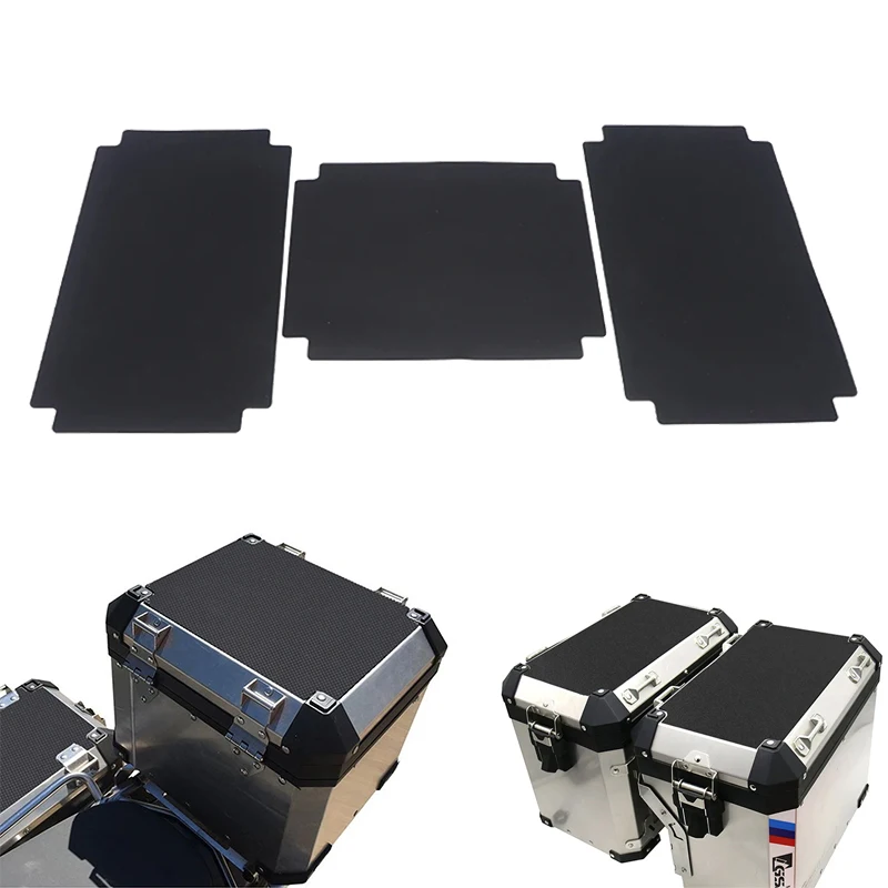Motorcycle Side Case Rubber Mat Pad - Durable Pannier and Top Case Protector