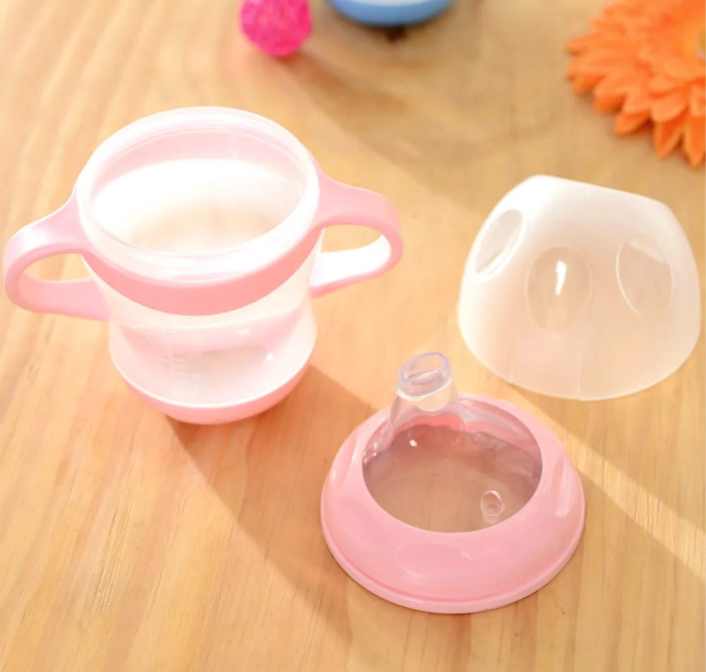 Baby Cups with Handle Suction Feeding Bottles Cups for Babies Water Milk Infant Training