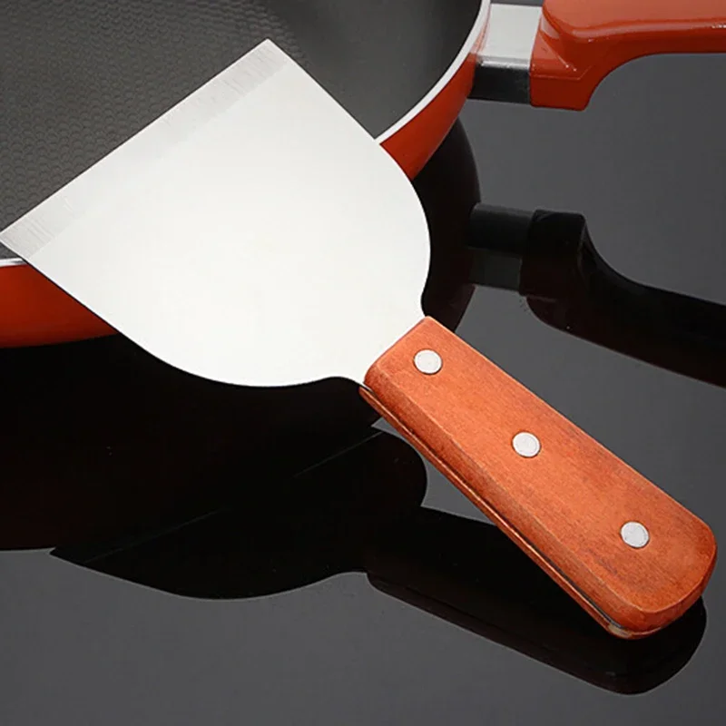 Stainless Steel Metal Spatula Turner Flat Burger Pancake Pizza Grill Flipper BBQ Baking Tools Teppanyaki Griddle Cooking Utensil spatula turner