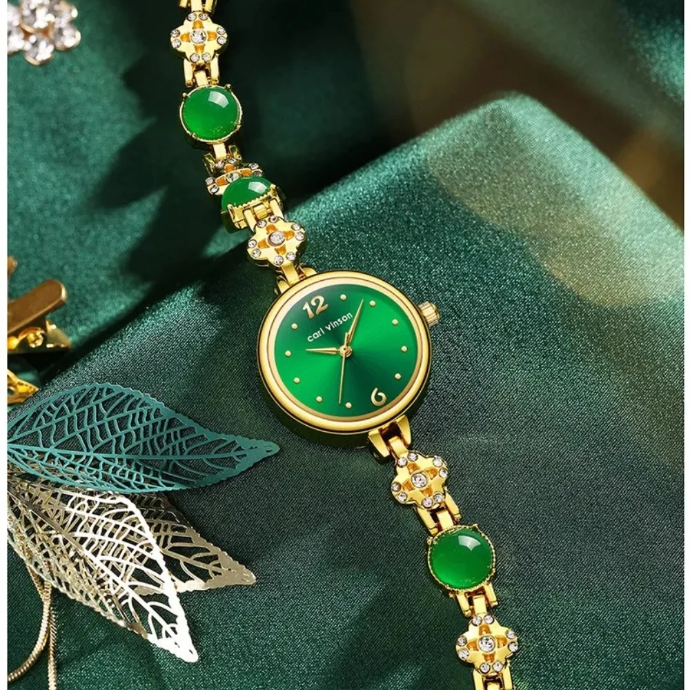 

Carl Vinson Vrouwen Groothandel Quartz Horloge Mode Eenvoudige Kleine Groene Populaire Armband Horloge Vip Luxury Watch Women