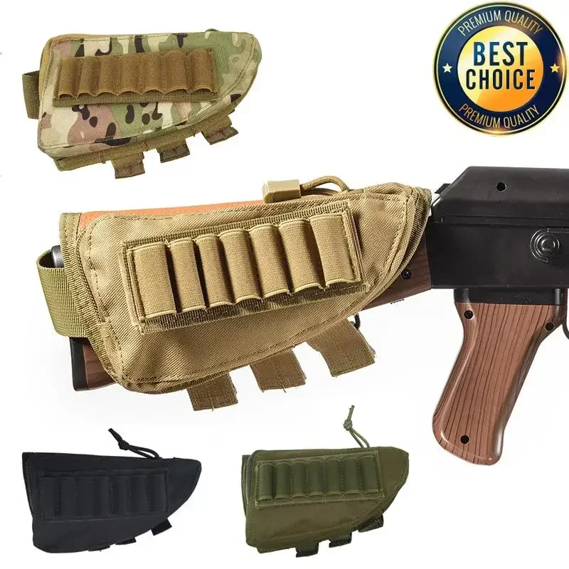 New Cheek Rest Pouch Bullet Holder Nylon Riser Pad Ammo Cartridges Bag Hunting for Airsoft AR15 AR10 M4 M16 for Hunting