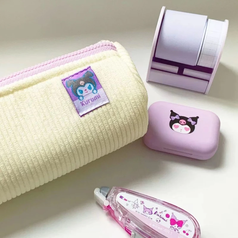 Sanrio My Melody Kuromi Pencil Case Cartoon Hello Kitty Pachacco Kawaii Pencil Case Large Capacity Pen School Supplies