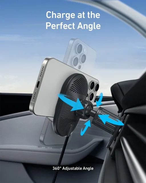 Anker Magnetic Wireless Charger Charging Station for iPhone 15, 15Plus, 15 Pro, 15 Pro Max, 14, 13, 12Series - Hình ảnh 2