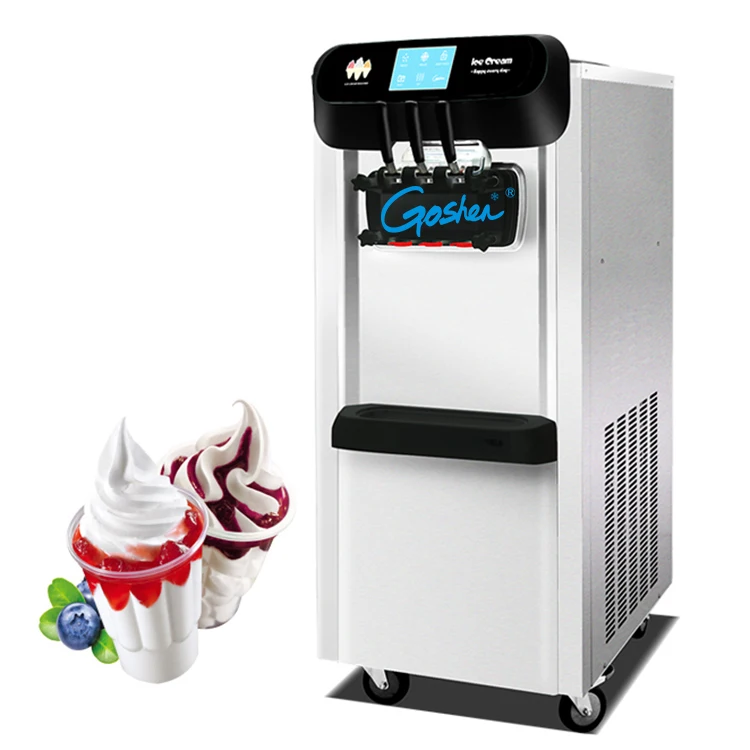 Bjw188c Wholesale 3 Flavors Soft Serve Ice Cream Machine Commercial