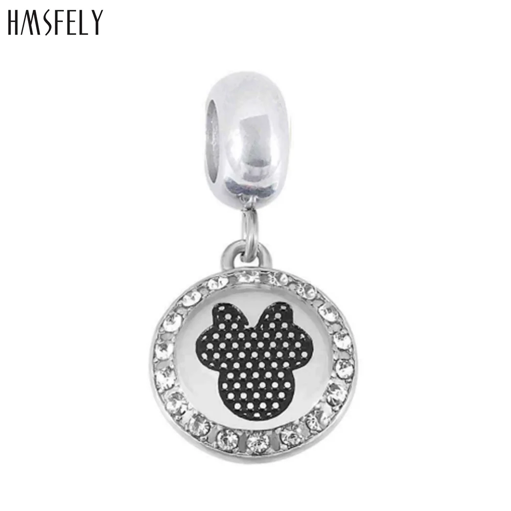 

HMSFELY Round Steel Pattern Pendant For DIY Bracelet Necklace Jewelry Making Accessories Women Bracelets Parts