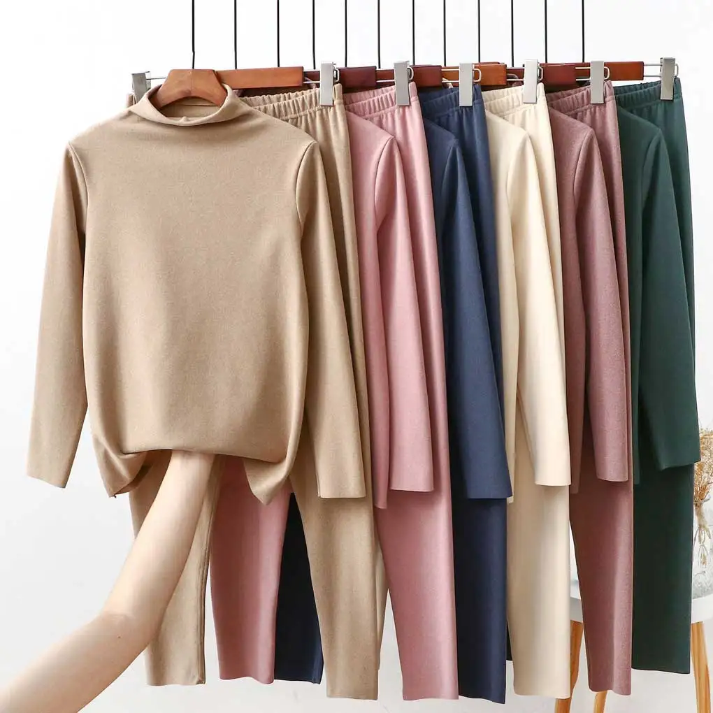 Thermal Underwear Slimming Pajama Elastic Half-high Collar Warm Clothes