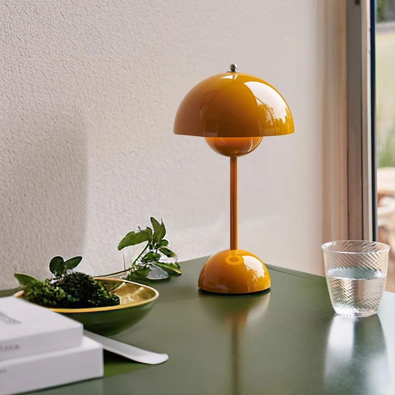 

Flower Shape Led Eye-Caring Dimmable Desk Light Bedside Living Room Gift Decoration Simple Atmosphere Elegant Study Lamp