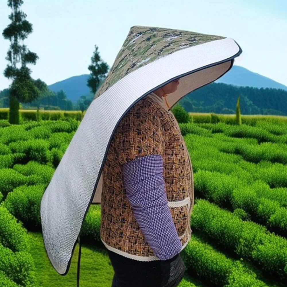 Bamboo Sun Hat Wide Brim Extra Large Tea Picking Cap