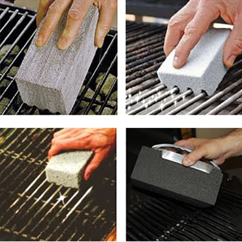 BBQ Grill Brick Block Handheld BBQ Cleaning Stone Barbecue Racks Stains Clean Scraper Cleaning Brush