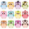 240 Pages Cartoon Animal owl Memo Pads Set Sticky Notes Stationery Label Notepad Self-Adhesive Memo Book For School Office 1