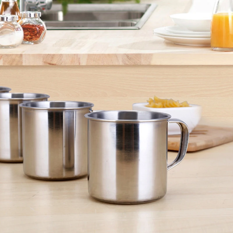 1/3/6pcs Mug Coffee Cup Water Cup Teacup Outdoor Camping Hiking Tea Mug Stainless Steel Office School Gift Useful coffee cup tea cup coffee mug