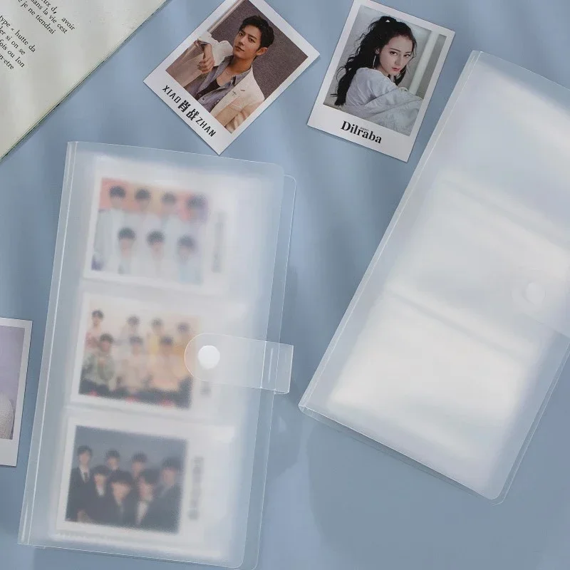 Deluxe Multi-Pocket Photocard Binder Album with Clear 3-Grid Design