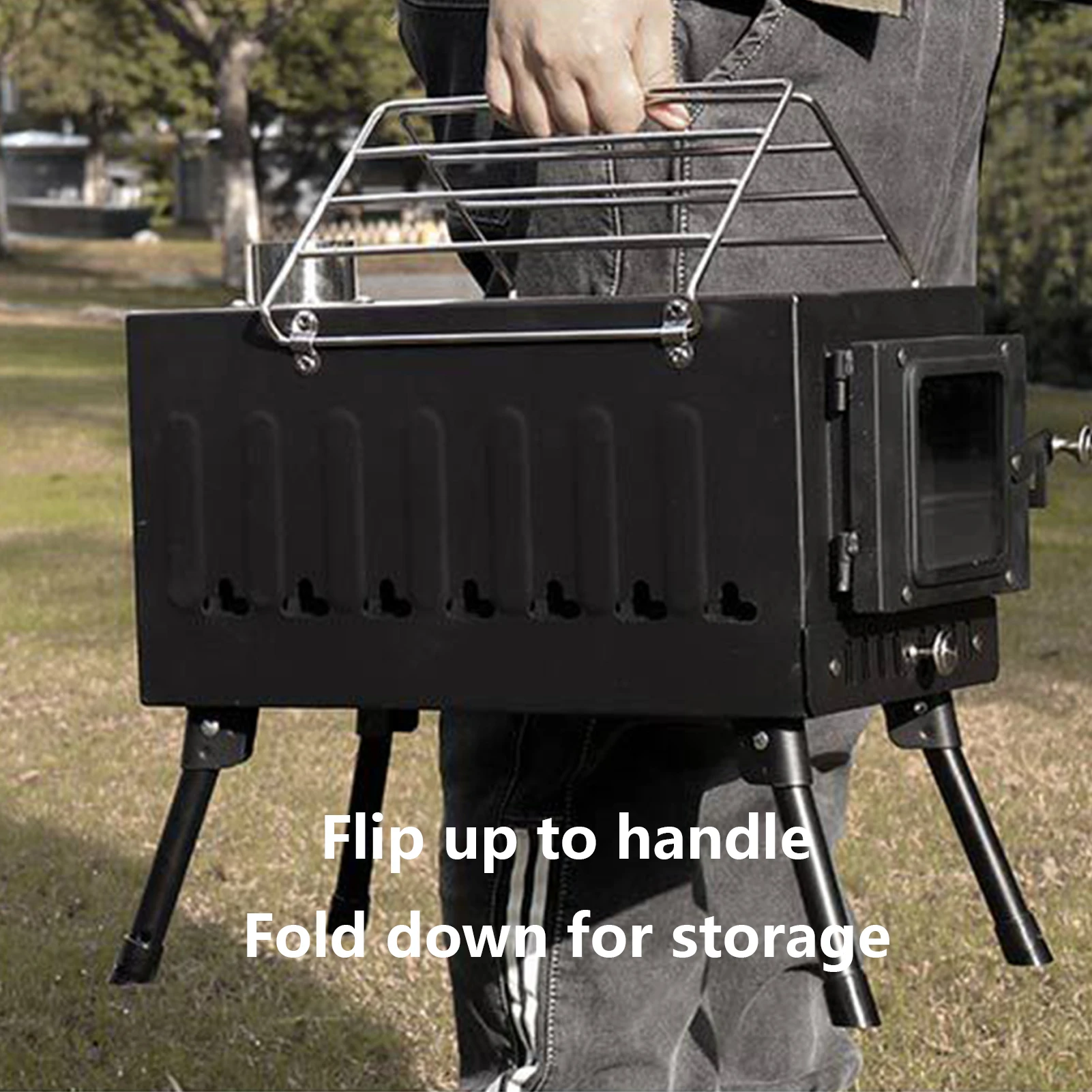 最終値下げ『限定三点セット』カーバックテント ➕ 薪ストーブ➕BBQグリル キャンプ用薪ストーブ,軽量ポータブル薪ストーブ,折りたたみ式火