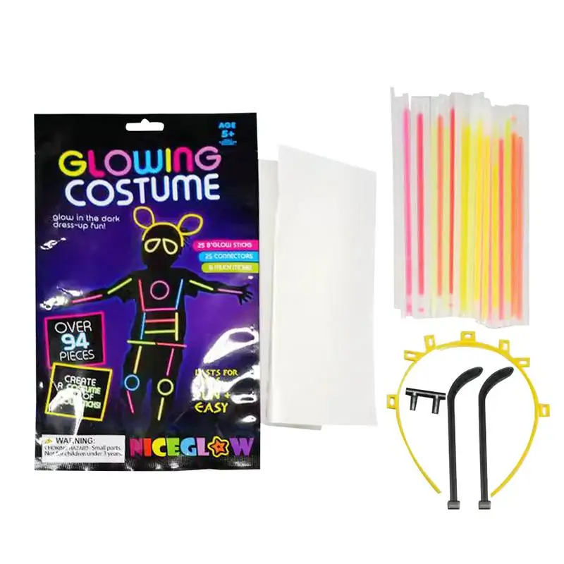 

Glowing in dark Sticks Party Fluorescence Sticks Bracelets Necklaces Neon Multicolor Light Up Sticks Home Entertainment Supplies