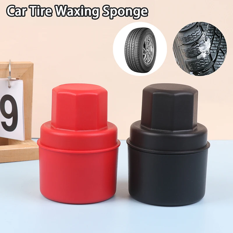 

Car Tire Waxing Sponge With Lid Can Hold The Handle For Easy Waxing Tire Sponge Car Cleaning Tools Detailing Brush