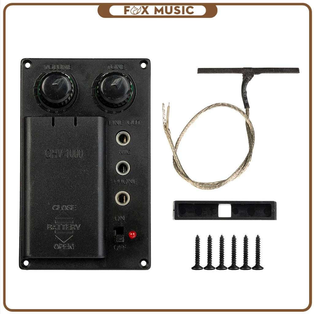 Electric Violin Pickup Bridge Piezo Set W/ Piezo+6 Screws+pickup Frame