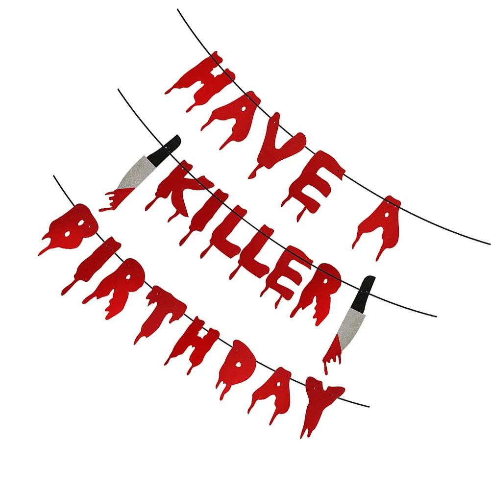 

Banner Halloween Birthday Zombie Horror Party Garland Decorations Have A Killer Bunting Decoration Decor Props Supplies Real