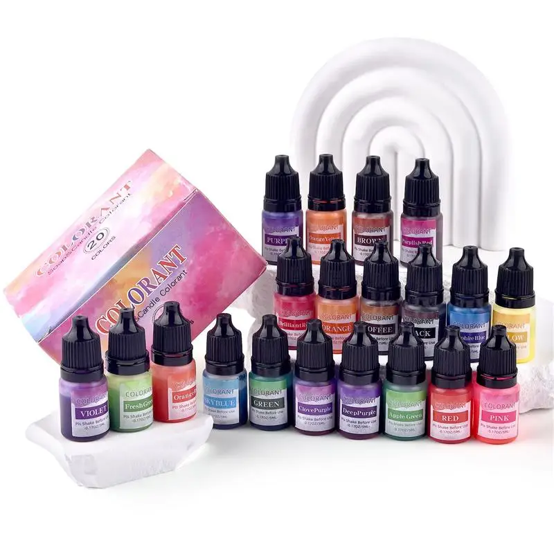 Candle Dyes Pigment 20 Colors DIY Candle Soap Coloring Handmade Crafts Resin