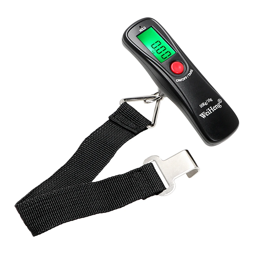 Electronic Digital Scale Hanging Strap Hook Scale Mini Fishing Travel Luggage Weight 50kg 10g Portable