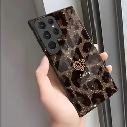 Elevate Your Style: Low - Key Luxury Leopard Print Glass Phone Case - Galaxy Note20 Ultra (Z1)