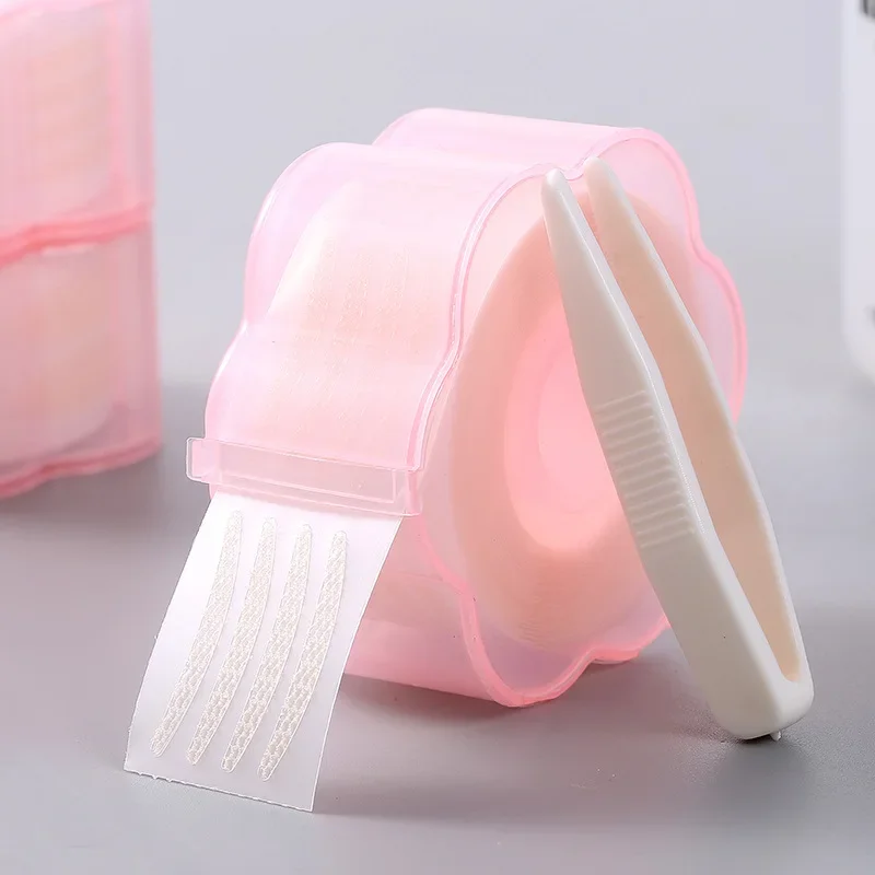 1Box Eyelid Tape Sticker Invisible Eyelid Paste Transparent Self-adhesive Lace Mesh Yarn Double Stickers