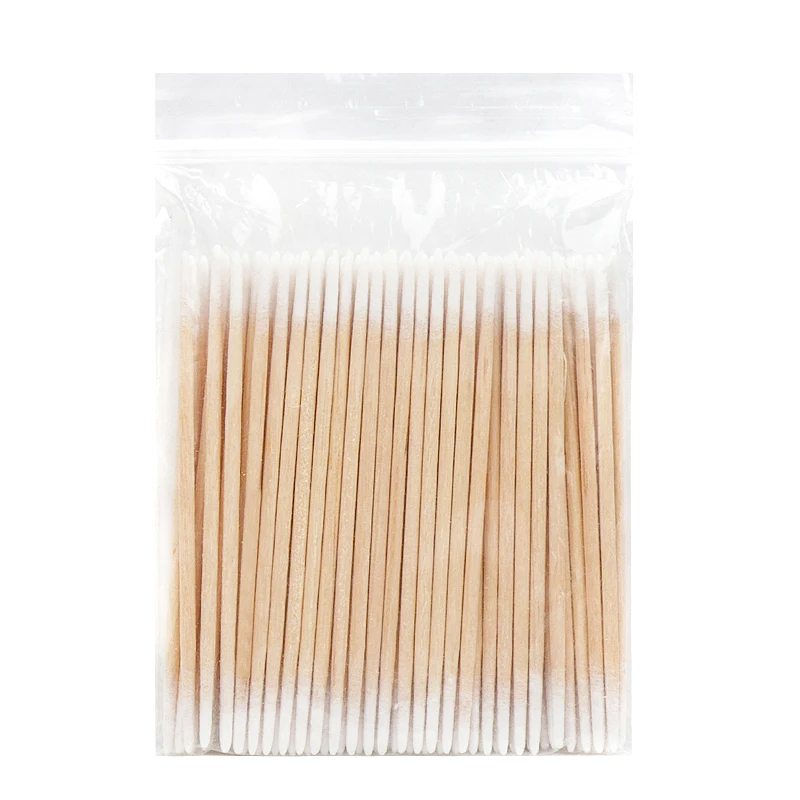 100/300pcs Double Head Cotton Swab Women Makeup Cotton Buds Tip For Medical Wood Sticks Nose Ears Cleaning Health Care Tools 6