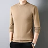 Half Turtleneck Knitwear Sweater New Autumn/Winter Mock Neck Sweatshirts Solid Color Pullovers Man Brand Casual Mens Clothing 5