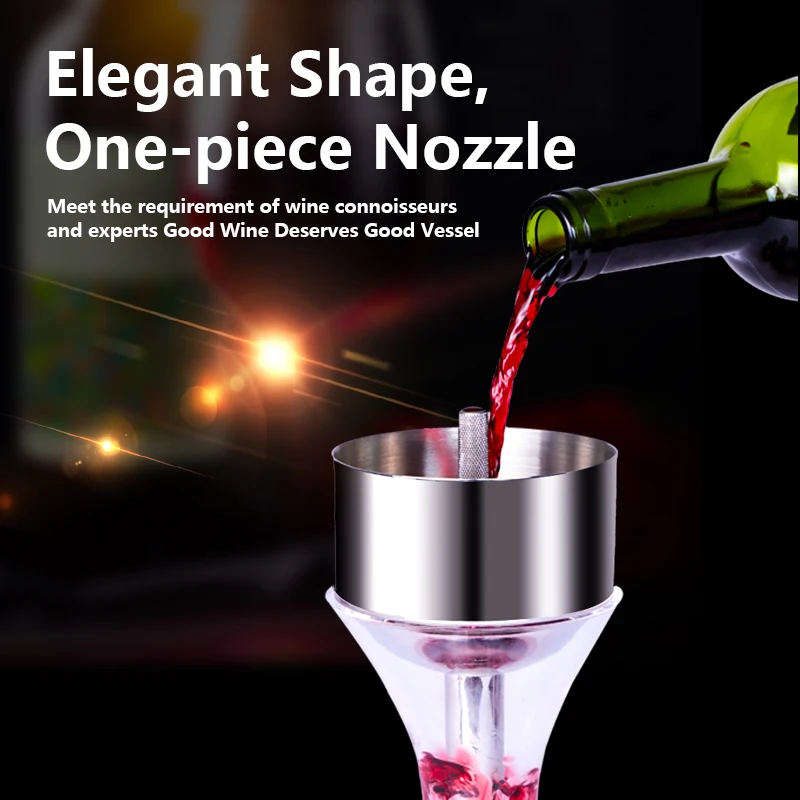 Wine decanter aerator Wine Decanter Aerator with Sediment Strainer