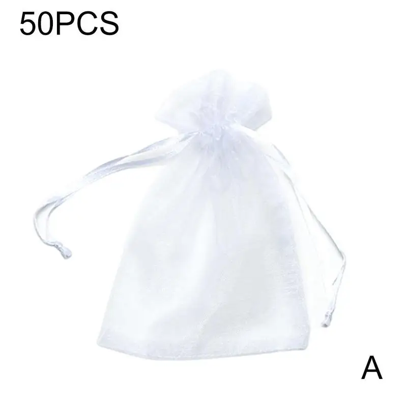50pcs Fruit Protection Bags Pest Control Anti-Bird Garden Drawstring Net Bags Mesh Grape Bag Plant Grow Bags 