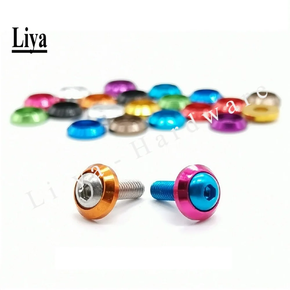 10pcs Aluminum Cup Head Washers for Button Head ISO7380 Screw