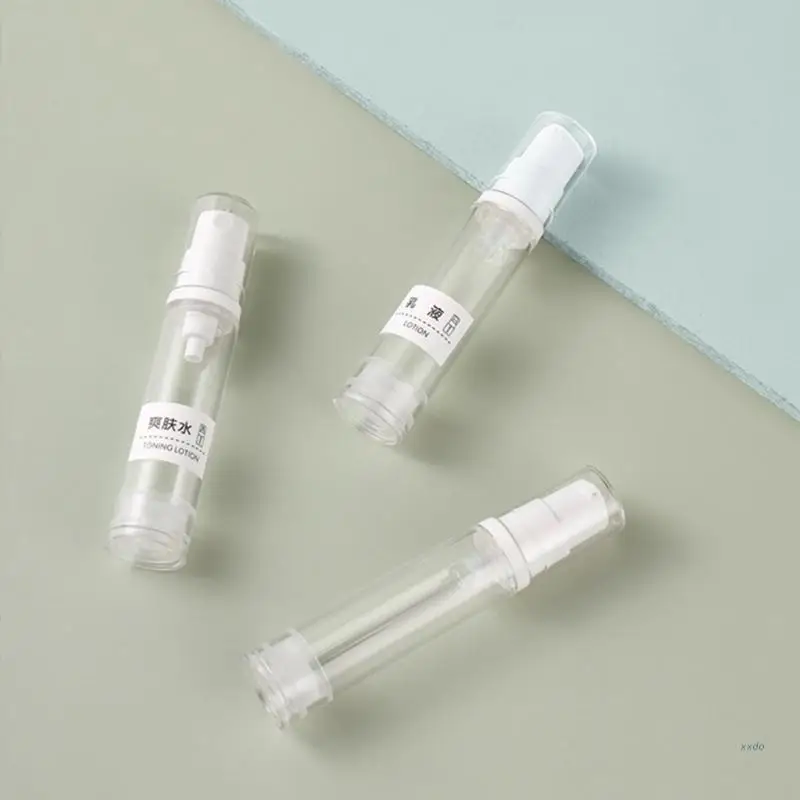 진공 투명 서브 패킹 로션 병, 여행 샘플 스킨 케어 도구, 리필 가능 스프레이 병, 5 개