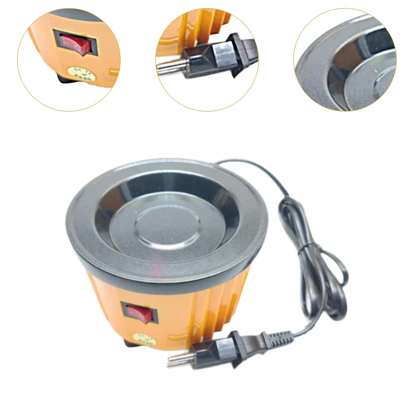 초보자를 위한 뜨거운 접착제 냄비 100W 전기 녹는 냄비 DIY 프로젝트 조리대