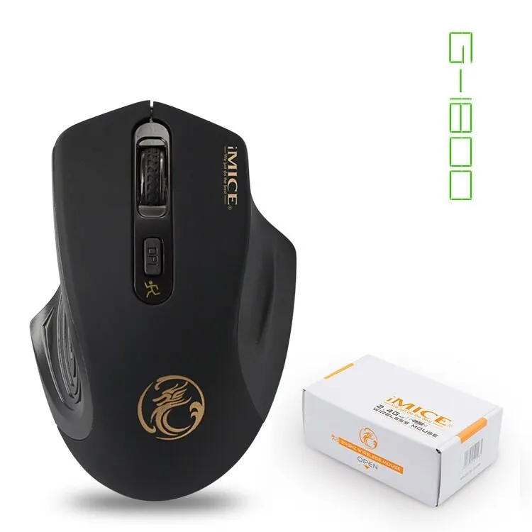 IMICE G-1800 2.4Ghz Silent Mouse 1600DPI for Laptop Battery