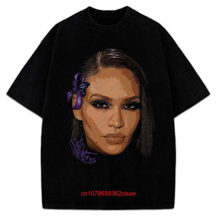 Женская футболка с длинным или коротким рукавом, с фиолетовой лентой